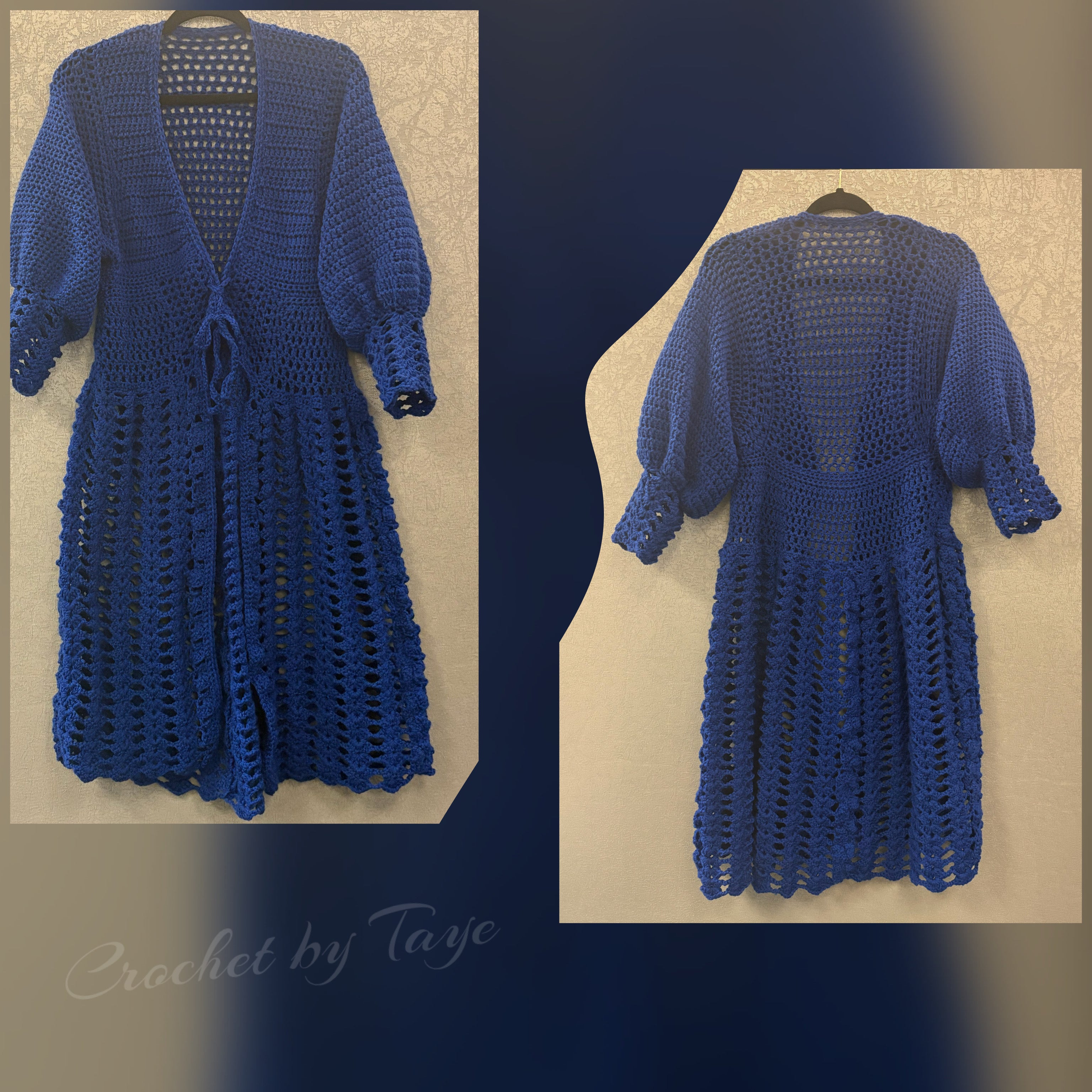 Long Crochet Cardigan